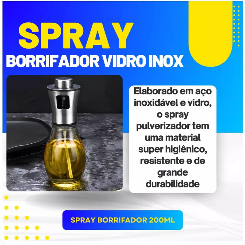 200ml - Spray Pulverizador de Azeite Inox