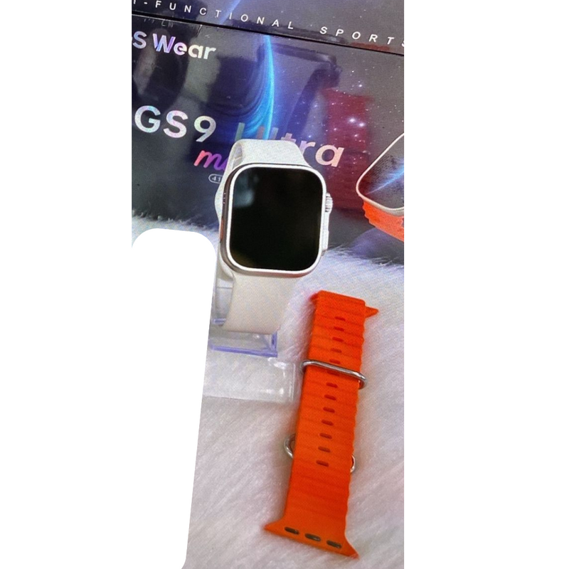 GS9 RELÓGIO SMARTWATCH BRANCO Ultra Mini 41mm 2 Pulseiras