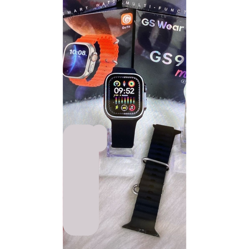 GS9 RELÓGIO SMARTWATCH PRETO Ultra Mini 41mm 2 Pulseiras