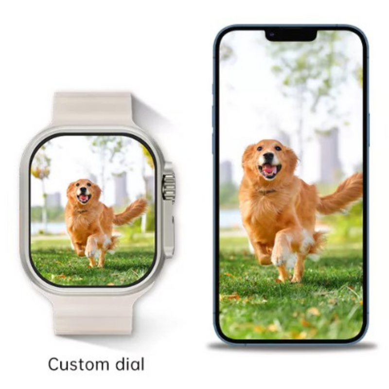 GS9 RELÓGIO SMARTWATCH BRANCO Ultra Mini 41mm 2 Pulseiras