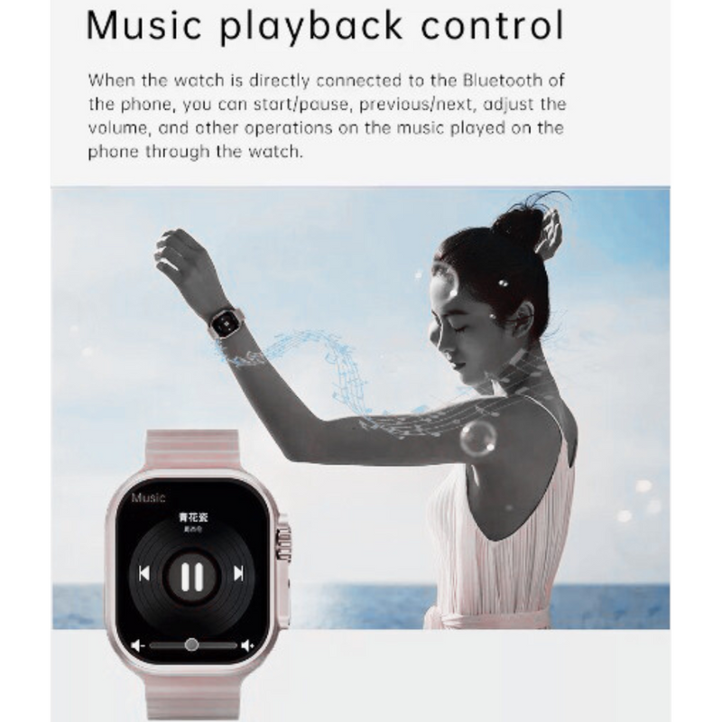 GS9 RELÓGIO SMARTWATCH PRETO Ultra Mini 41mm 2 Pulseiras