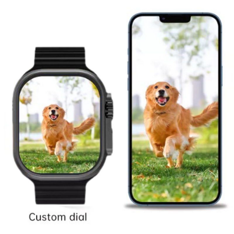 GS9 RELÓGIO SMARTWATCH PRETO Ultra Mini 41mm 2 Pulseiras