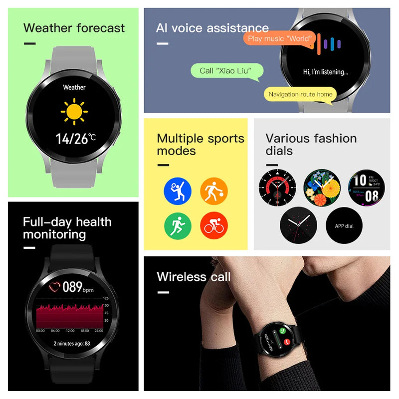 Relógio Smartwatch Inteligente com Bluetooth e Chamadas Pro tela1.32" Polegadas 160*160 Esportivo Homem e Mulher.