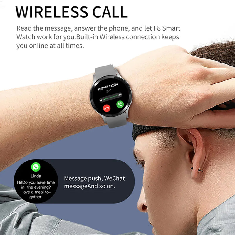 Relógio Smartwatch Inteligente com Bluetooth e Chamadas Pro tela1.32" Polegadas 160*160 Esportivo Homem e Mulher.