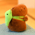 Chaveiro de Pelúcia em Formato de Capivara Cartoon.