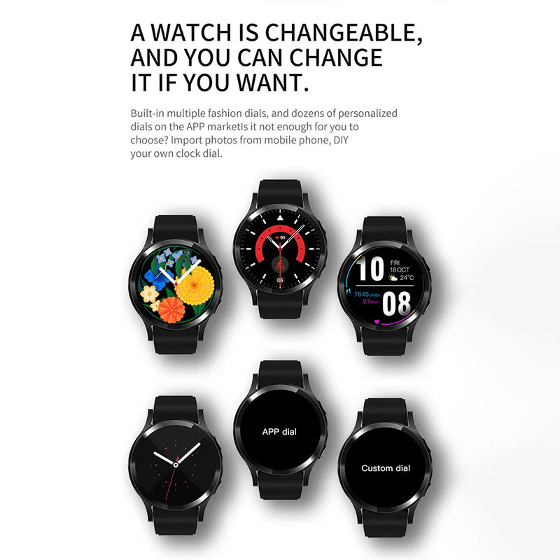 Relógio Smartwatch Inteligente com Bluetooth e Chamadas Pro tela1.32" Polegadas 160*160 Esportivo Homem e Mulher.