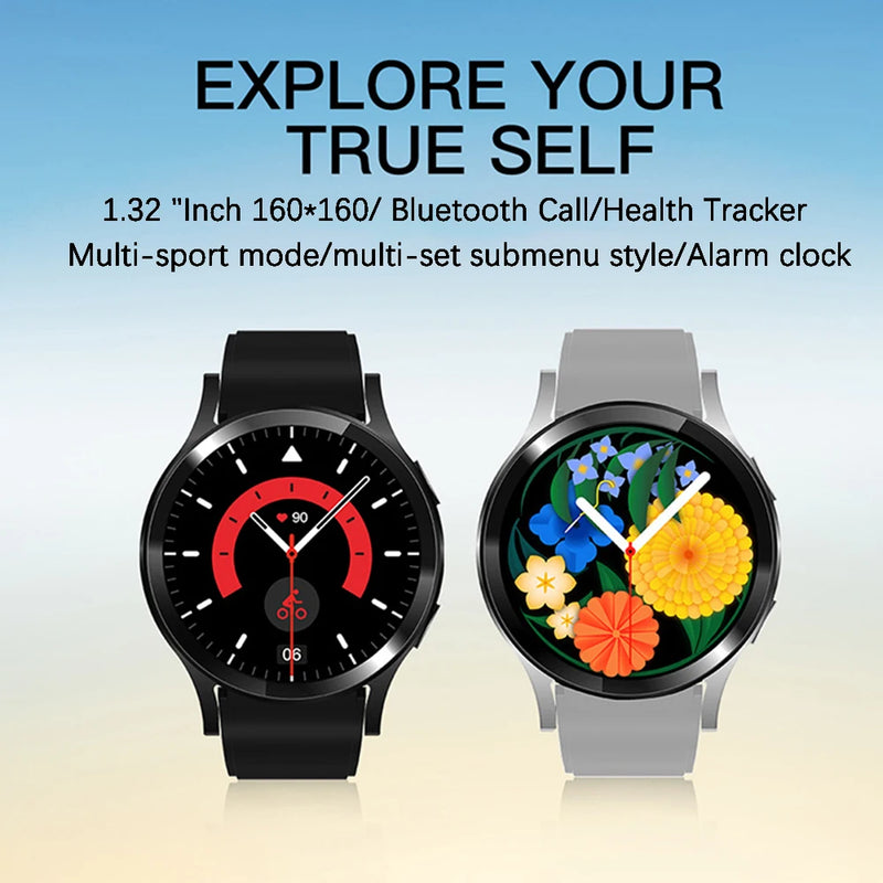 Relógio Smartwatch Inteligente com Bluetooth e Chamadas Pro tela1.32" Polegadas 160*160 Esportivo Homem e Mulher.