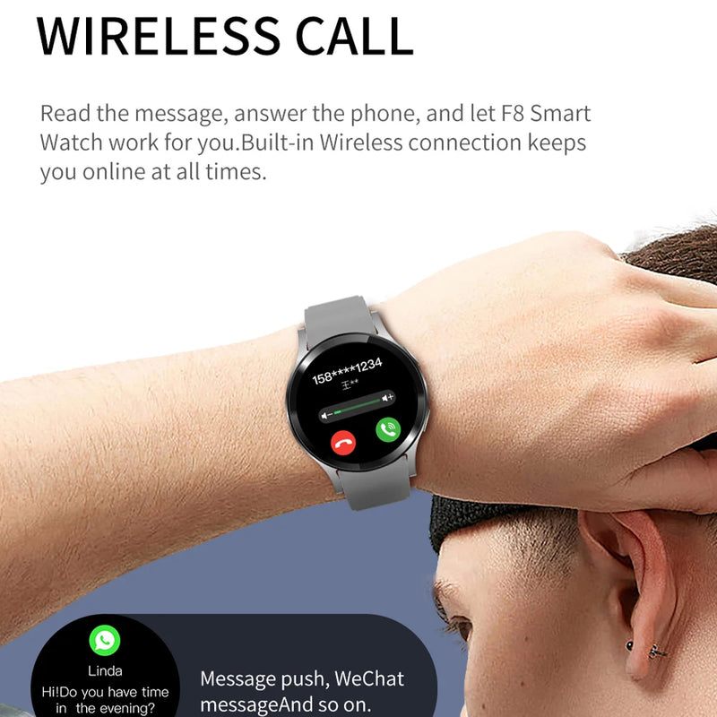 Relógio Smartwatch Inteligente com Bluetooth e Chamadas Pro tela1.32" Polegadas 160*160 Esportivo Homem e Mulher.