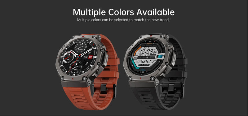Smartwatch GPS T-Rex3 2025 para Xiaomi IOS Smartwatch Militar Masculino 10ATM à Prova D'água