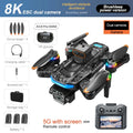 Drone Xiaomi A14Pro Max 8K HD GPS ( sem escovas) Três Câmeras Óptica de Fluxo Evita Obstáculos - Com bateria