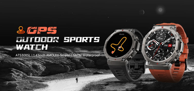 Smartwatch GPS T-Rex3 2025 para Xiaomi IOS Smartwatch Militar Masculino 10ATM à Prova D'água