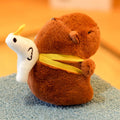 Chaveiro de Pelúcia em Formato de Capivara Cartoon.