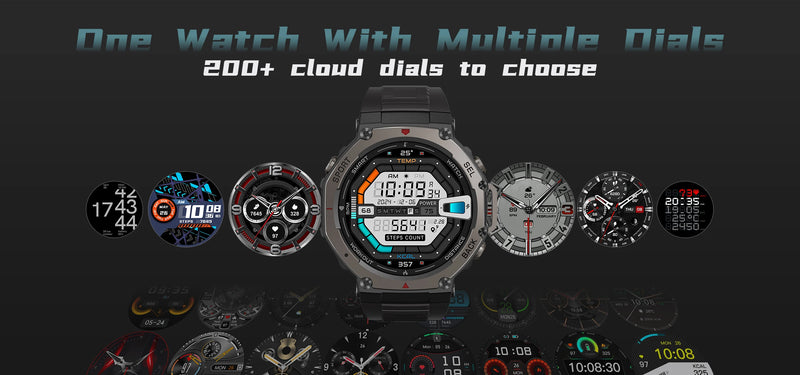 Smartwatch GPS T-Rex3 2025 para Xiaomi IOS Smartwatch Militar Masculino 10ATM à Prova D'água