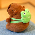 Chaveiro de Pelúcia em Formato de Capivara Cartoon.