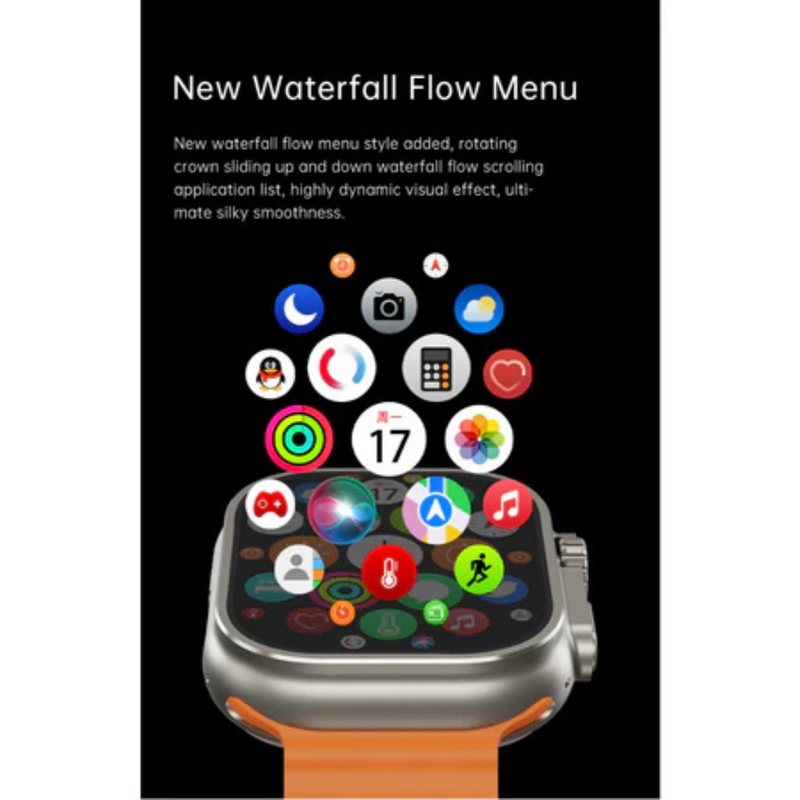 GS9 RELÓGIO SMARTWATCH PRETO Ultra Mini 41mm 2 Pulseiras